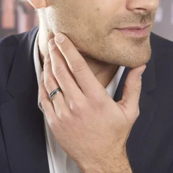 Bague Acier Blanc-JOURDAN Online