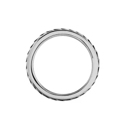 Bague Acier Blanc Gordon-Histoire d'Or New