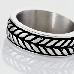 Bague Acier Blanc Gordon-Histoire d'Or New