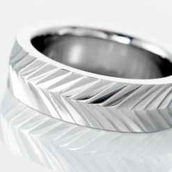 Bague Acier Blanc Jancis-Histoire d'Or Best