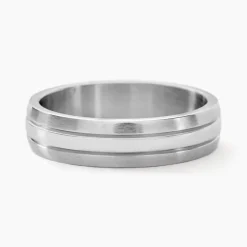 Bague Acier Blanc John-Histoire d'Or Best