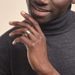 Bague Acier Blanc Walder-Histoire d'Or Discount