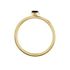 Bague Acier Doré Volcanus Agate-Histoire d'Or Outlet