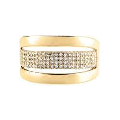 Bague Adelicia Plaqué Or Jaune Oxyde De Zirconium-Histoire d'Or Clearance