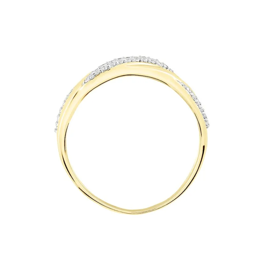 Bague Admète Or Jaune Diamant-Histoire d'Or Hot