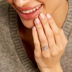 Bague Adrienna Or Blanc Topaze Oxyde De Zirconium-Histoire d'Or Best