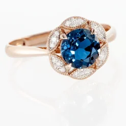 Bague Adryene Or Rose Topaze Et Oxyde De Zirconium-Histoire d'Or