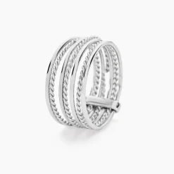 Bague Afiwa Argent Blanc-Histoire d'Or Sale