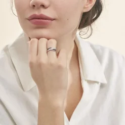 Bague Aina Or Blanc Diamant-Histoire d'Or