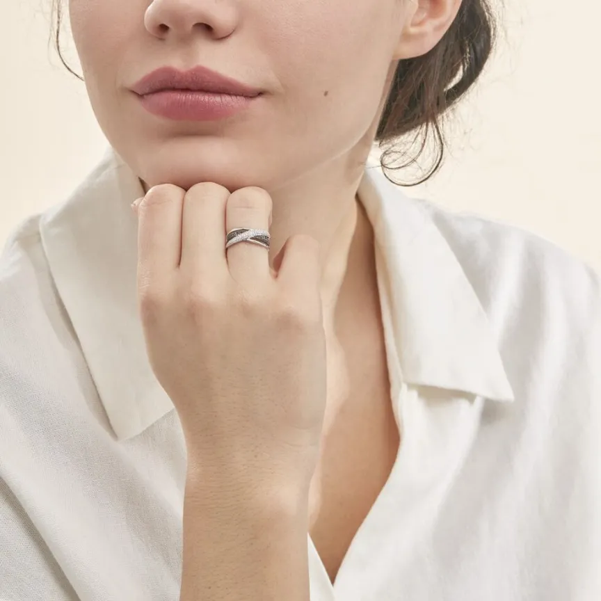 Bague Aina Or Blanc Diamant-Histoire d'Or