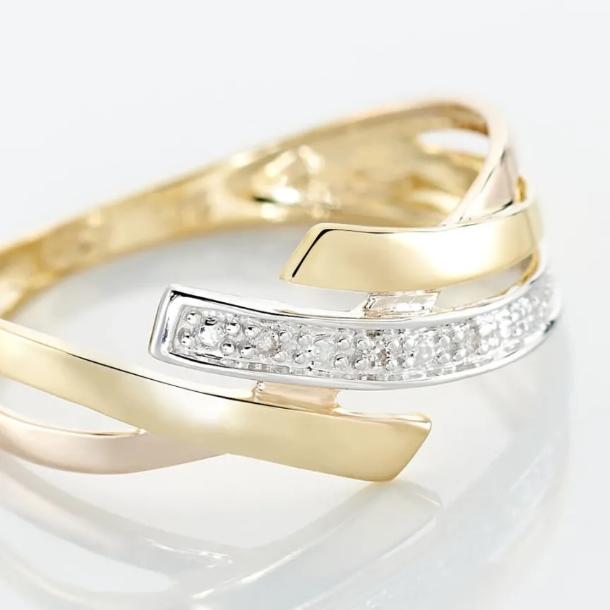Bague Ainhoa Or Tricolore Diamant-Histoire d'Or Hot