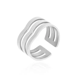 Bague Ajustable Abid Acier Blanc-Histoire d'Or Online