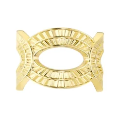 Bague Ajustable Agostino Acier Doré-Histoire d'Or Outlet