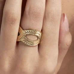 Bague Ajustable Agostino Acier Doré-Histoire d'Or Outlet