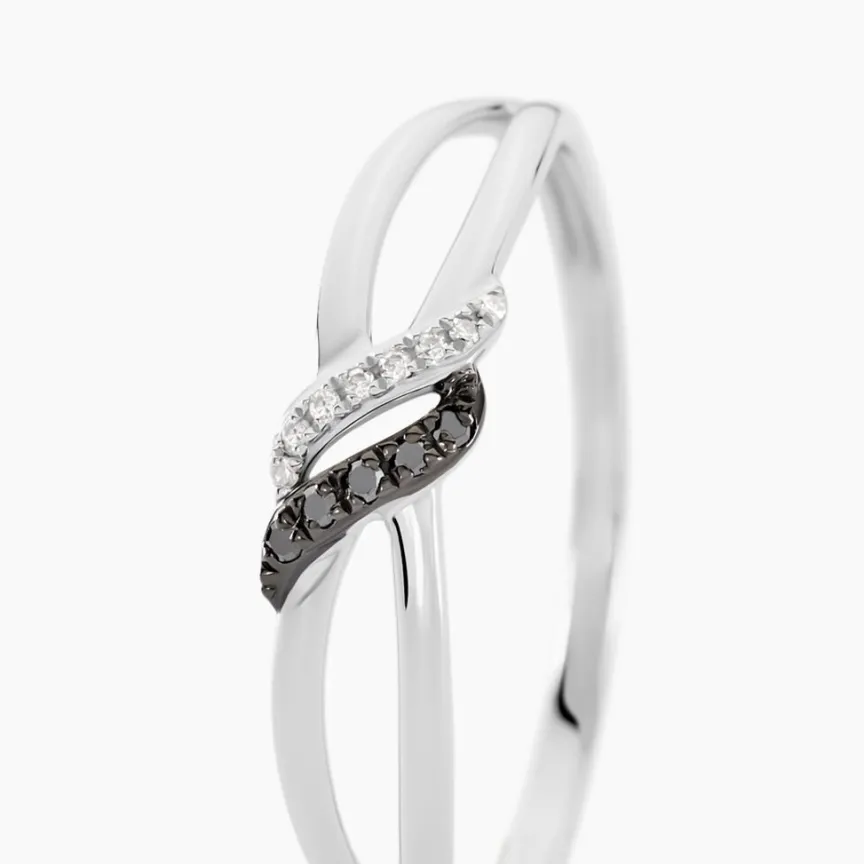 Bague Aline Or Blanc Diamant-Histoire d'Or Outlet