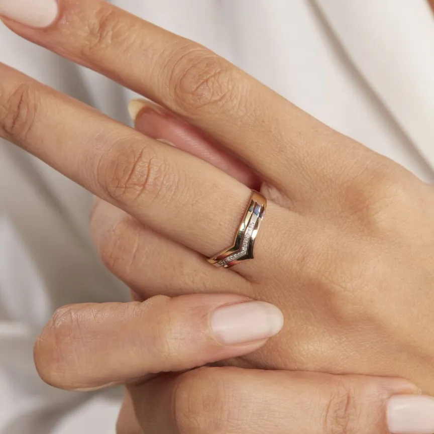 Bague Alix Or Tricolore Diamant-Histoire d'Or Best