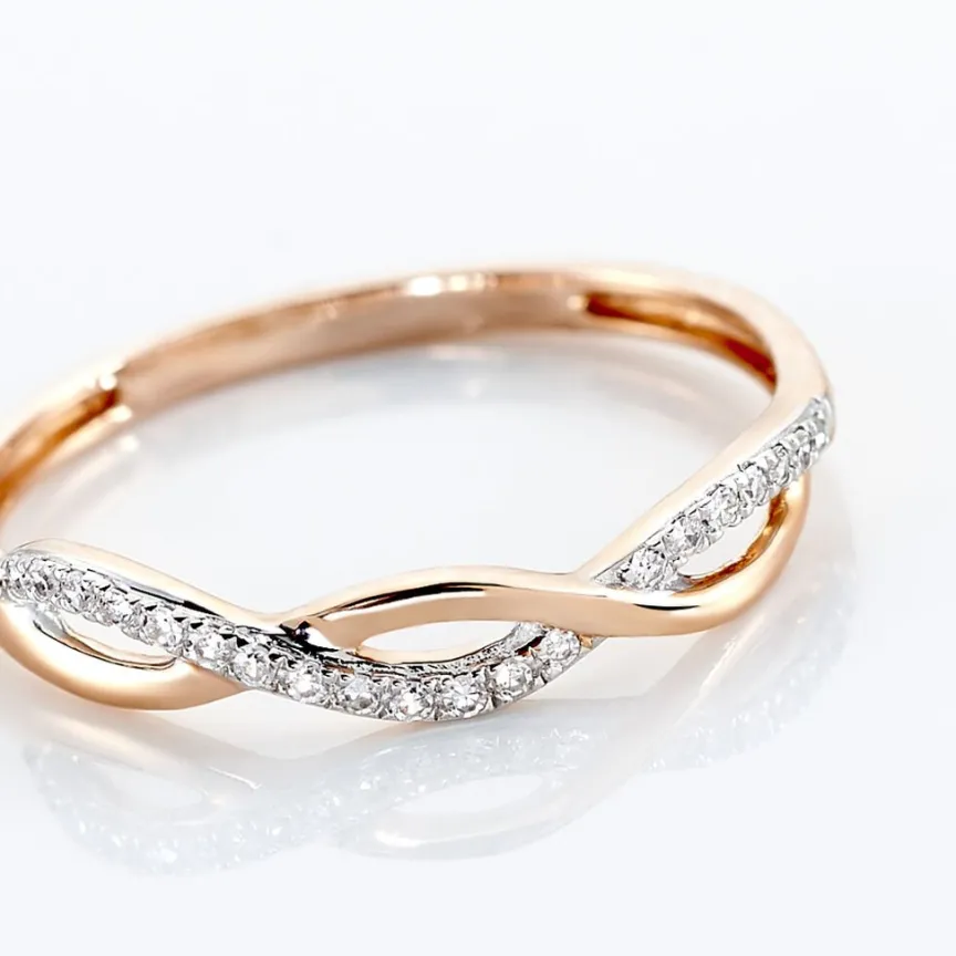 Bague Alizee Or Rose Diamant-Histoire d'Or Clearance