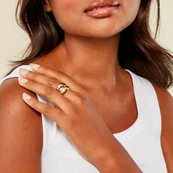 Bague Amae Plaque Or Jaune-Histoire d'Or Online