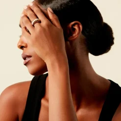 Bague Amae Plaque Or Jaune-Histoire d'Or Best