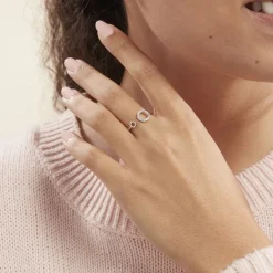 Bague Andria Argent Blanc Oxyde De Zirconium-Histoire d'Or Discount