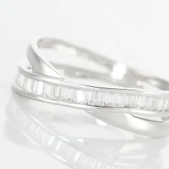 Bague Anelyse Or Blanc Oxyde De Zirconium-Histoire d'Or