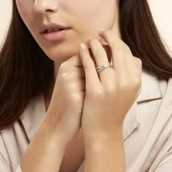 Bague Anelyse Or Blanc Oxyde De Zirconium-Histoire d'Or