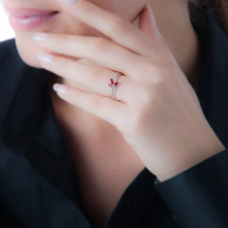 Bague Angie Or Rose Amethyste Et Diamant-Histoire d'Or Best