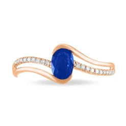 Bague Anja Or Rose Saphir Et Diamant-Histoire d'Or Hot