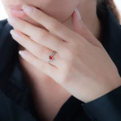 Bague Anja Or Rose Saphir Et Diamant-Histoire d'Or Outlet