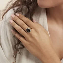 Bague Anna Or Jaune Quartz Et Oxyde De Zirconium-Histoire d'Or Online