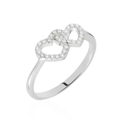 Bague Anne-ael Argent Blanc Oxyde De Zirconium-Histoire d'Or New