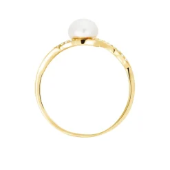 Bague Antoinette Or Jaune Perle De Culture Et Oxyde De Zirconium-Histoire d'Or Best