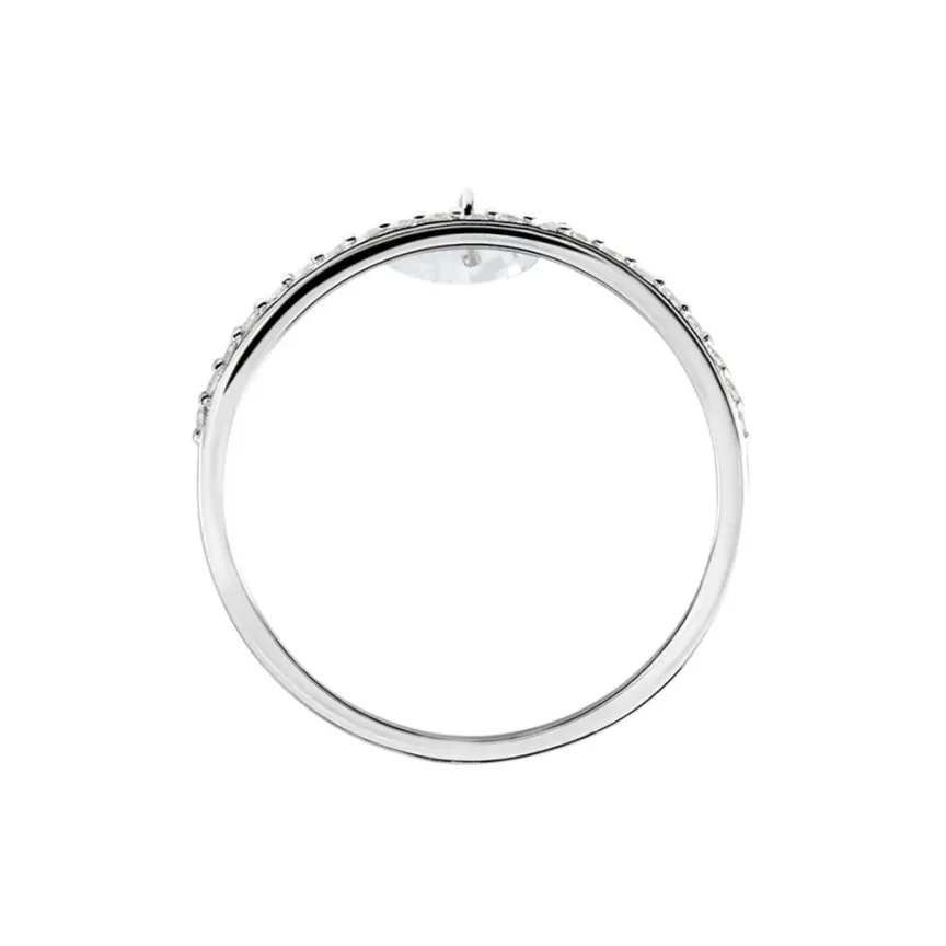 Bague Aodh Argent Blanc Oxyde De Zirconium-Histoire d'Or Outlet