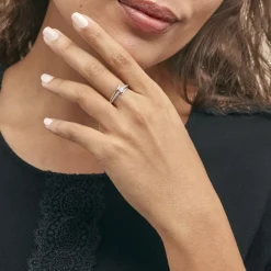 Bague April Or Blanc Oxyde De Zirconium-Histoire d'Or New