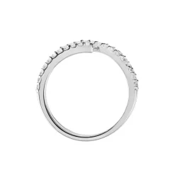 Bague Argent Blanc Bennett Oxydes De Zirconium-Histoire d'Or Outlet