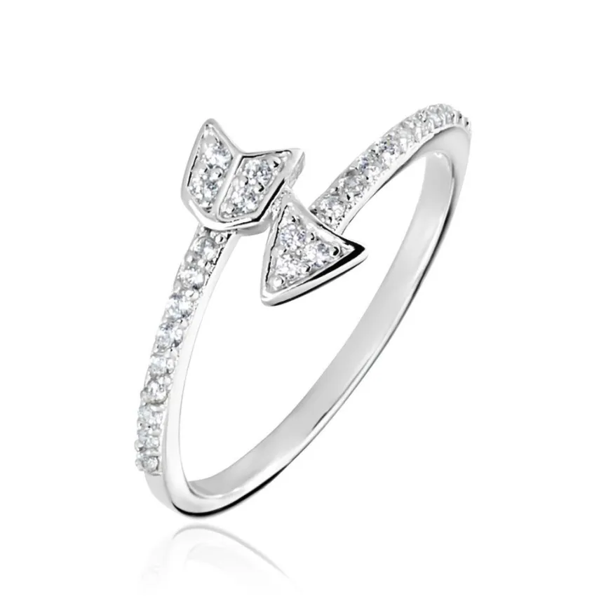 Bague Argent Blanc Caolan Oxydes De Zirconium-Histoire d'Or Best