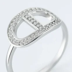 Bague Argent Blanc Caprina Oxydes De Zirconium-Histoire d'Or Best