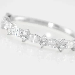 Bague Argent Blanc Coby Oxydes De Zirconium-Histoire d'Or Sale