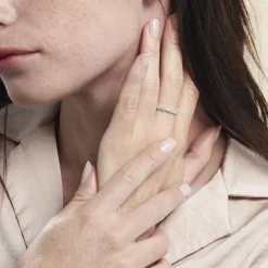 Bague Argent Blanc Coby Oxydes De Zirconium-Histoire d'Or Sale