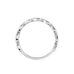 Bague Argent Blanc Cynome Oxydes De Zirconium-Histoire d'Or Sale