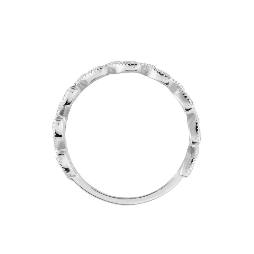 Bague Argent Blanc Cynome Oxydes De Zirconium-Histoire d'Or Sale