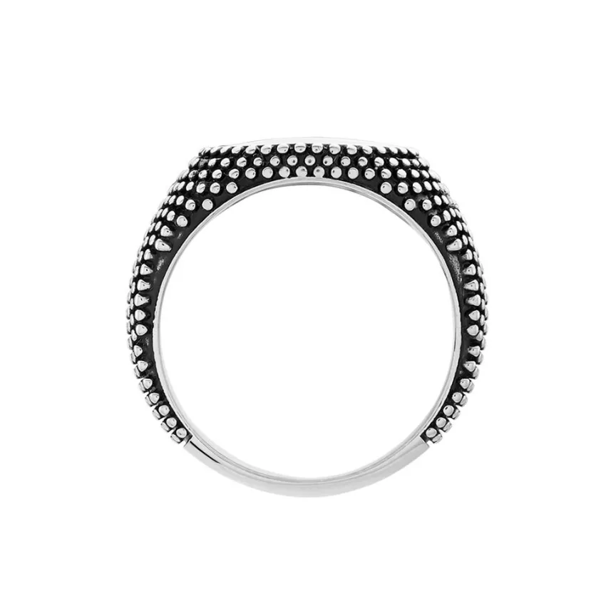 Bague Argent Blanc Tom Email Noir-Histoire d'Or Clearance