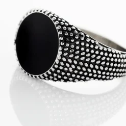 Bague Argent Blanc Tom Email Noir-Histoire d'Or Clearance