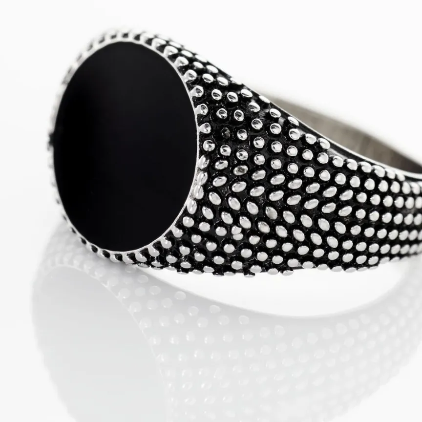Bague Argent Blanc Tom Email Noir-Histoire d'Or Clearance
