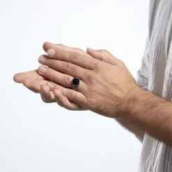 Bague Argent Blanc Tom Email Noir-Histoire d'Or Clearance