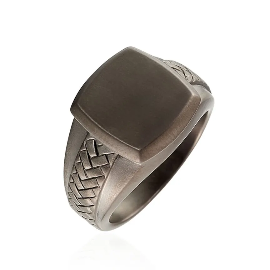 Bague Argent Noir-JOURDAN Hot