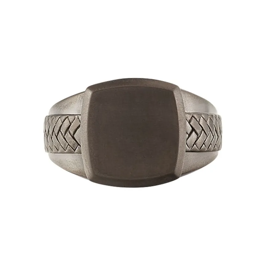 Bague Argent Noir-JOURDAN Hot