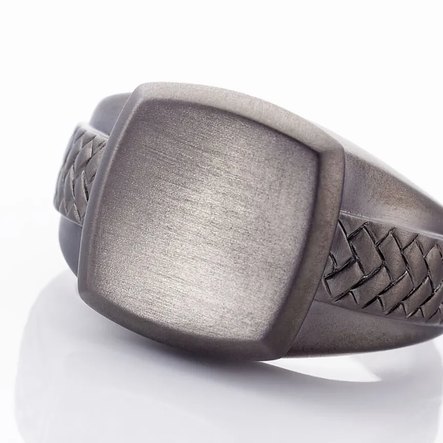 Bague Argent Noir-JOURDAN Hot