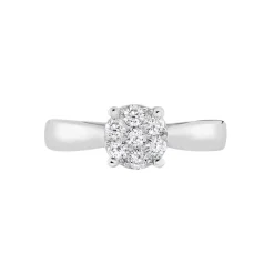 Bague Artemis Ld Platine Blanc Diamant Synthétique-Histoire d'Or Outlet