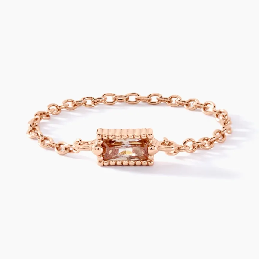 Bague Aselya Argent Rose Oxyde De Zirconium-Histoire d'Or